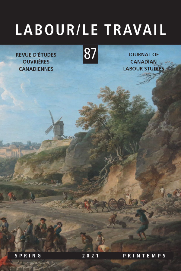 cover of Labour/Le Travail, Volume 87